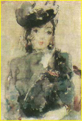 A.FONVIZIN. The portrait of L.Yumasheva. 1945