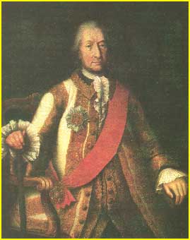 Unknown painter. The portrait of P.Kashkin. The 18th century