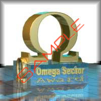 Omega Sector Award with white backgroud