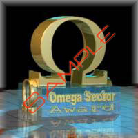 Omega Sector Award with black backgroud