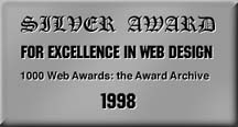 Silver Award of Web 
Excellence