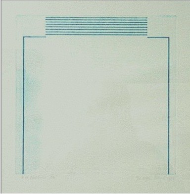 Rubberprint. Papersize: 50 x x65 cm, size of rubberprint 30 x 29,5 cm, 1979 