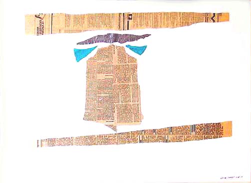 collage COR DE NOBEL, 50 x 65 cm., 1987