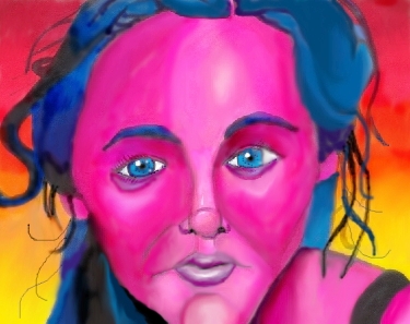 This one is of Jennifer Love Hewitt. Can you guess what I did it in? That's right, marker! Wow you're getting good.