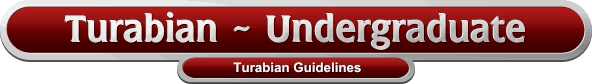 Turabian ~ Undergraduate Turabian Guidelines