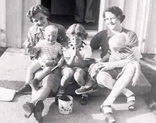 Louise, Phyllis + Kids -1953