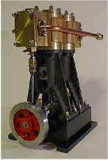 Two cylinders steam engine