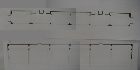 Computer drafted plan and longitudinal section