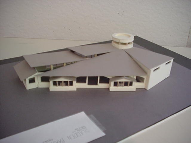 The northeast elevation of my model.