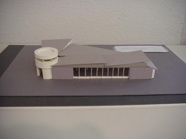 The south elevation of my model.