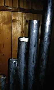 damaged organ pipes