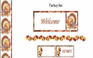 Thanksgiving Turkey Set