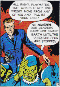 The Skrull spies surrender.