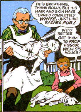 The young Supreme, turned completely white by strange radiation.