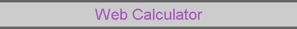 Web Calculator
