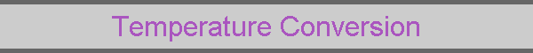 Temperature Conversion