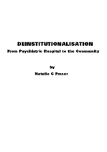 Deinstitutionaliastion