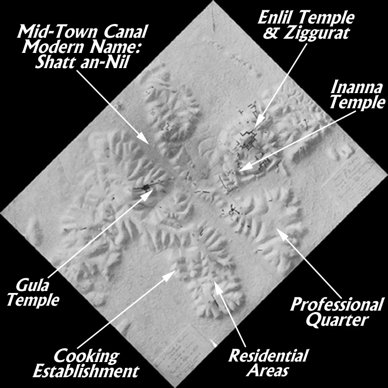 Relief map of Nippur