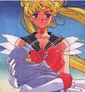 Supersailormoon holding baby Hotaru