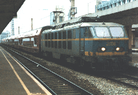 2008 at Bruxelles Nord on a double-deck train