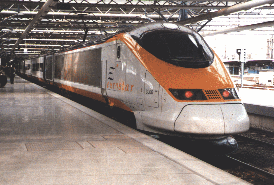 First chartered Eurostar at Brussels