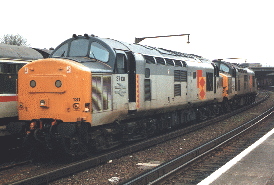 37131 and 37107 at Bournemouth