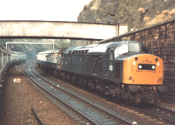 40154 nears Haymarket station