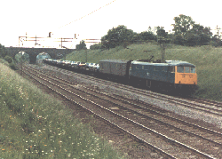 85011 at Ashton with a Motorail train