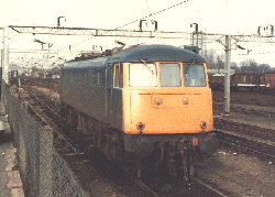 85030 stabled at Northampton station