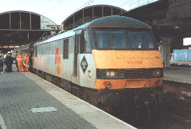 90023 in freight grey at Newcastle