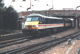 90036 on passenger duties at Northampton