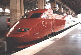 One of the Thalys TGV units in Paris