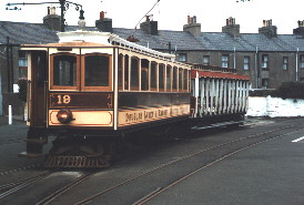 MER tram cars 19 and 42 at Ramsey