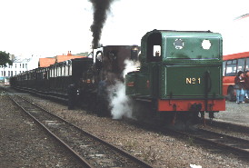 Isle of Man Railway Nos. 1 and 11 at Port Erin station