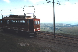 SMR tram No. 3 at Snaefell Summit