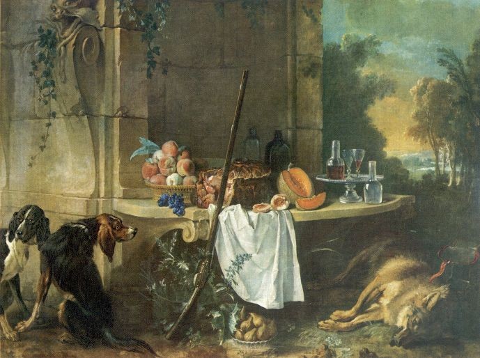 JEAN BAPTISTE OUDRY: The Dead Wolf, 1721