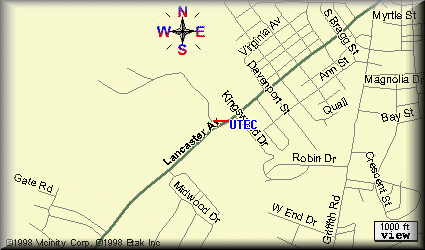 UTEC Location Map (Click to go to scaleable version of this map)