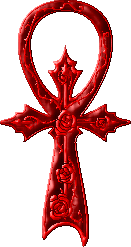 blood red ankh