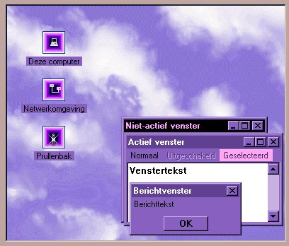 purple clouds theme