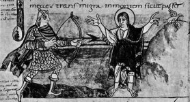 An early 9th Century Frankish archer, The Medieval Soldier, Vesey Norman, page 36