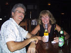 Craig and Kathy Dining in Golfito