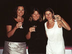 2001 New Year - Sarah, Hilary, Martine