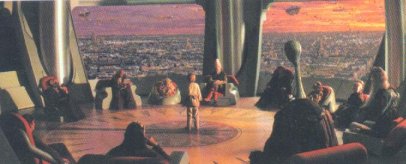 The 12 memebers pf the Jedi High Council meet Anakin Skywalker