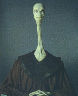 Beneath Yarael's robes are another set of arms