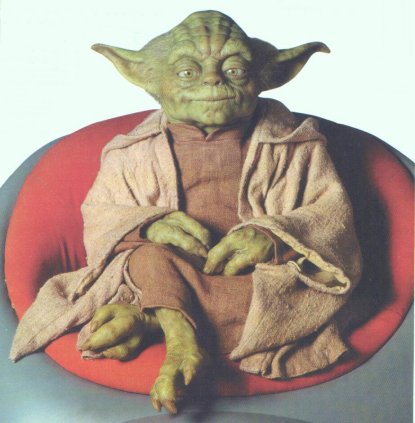 Yoda hasn't had to use his saber for many years.