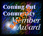 Sample of the Member Award for the Coming Out Community Members