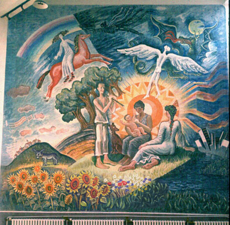 Fresco painting "The New Genesis"