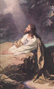 Jesus praying