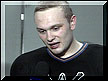 Gonchar and his wounded mouth getting interviewed