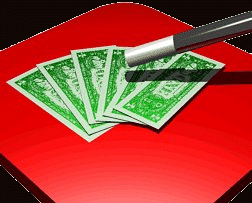 Dollars on Close-Up Mat